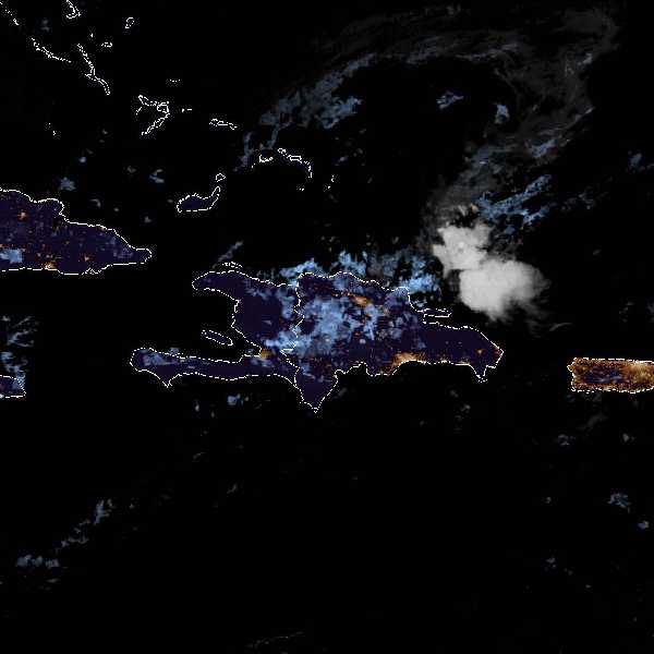 météo tropicale : Image satellite .