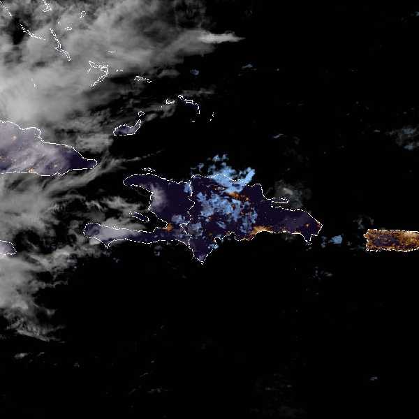 météo tropicale : Image satellite .