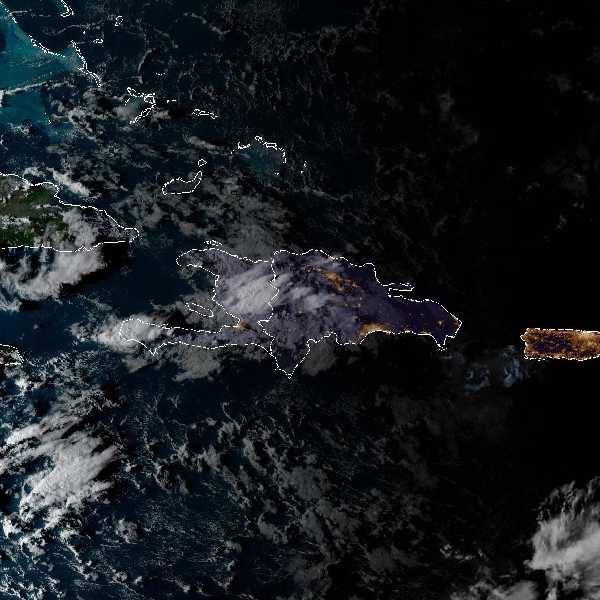 météo tropicale : Image satellite .