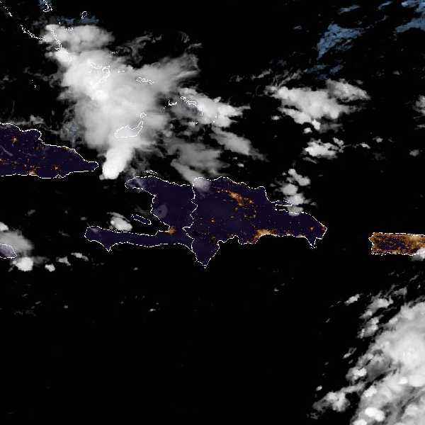 météo tropicale : Image satellite .