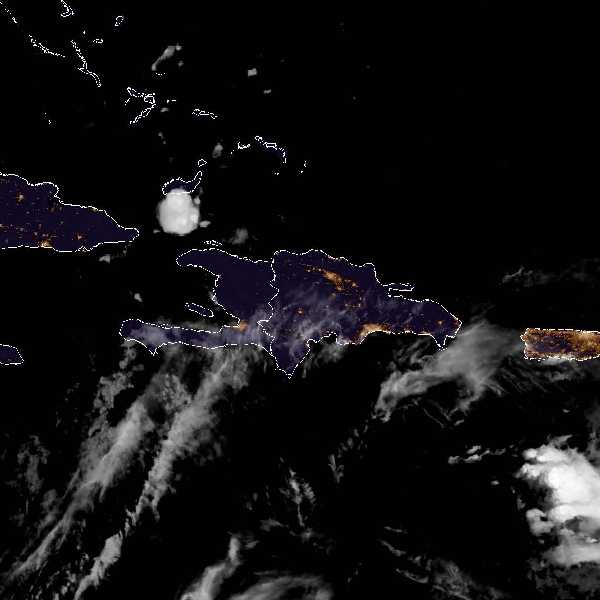 météo tropicale : Image satellite .