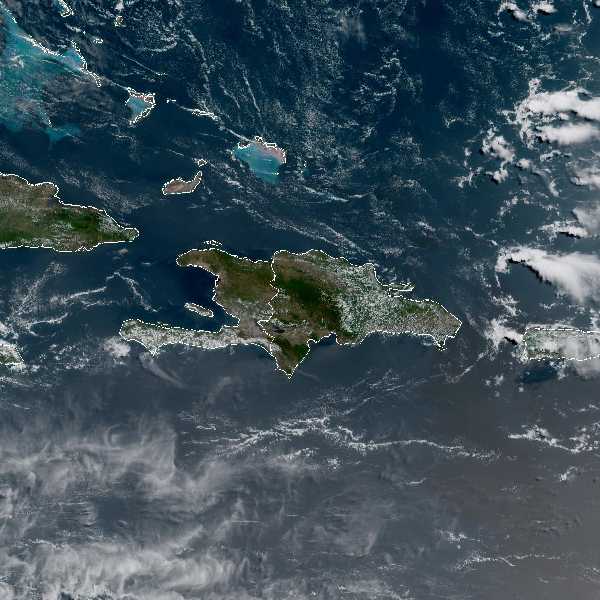 météo tropicale : Image satellite .