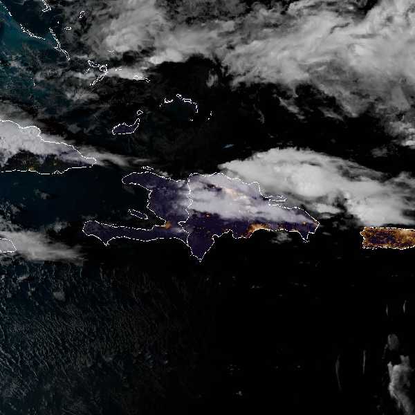météo tropicale : Image satellite .