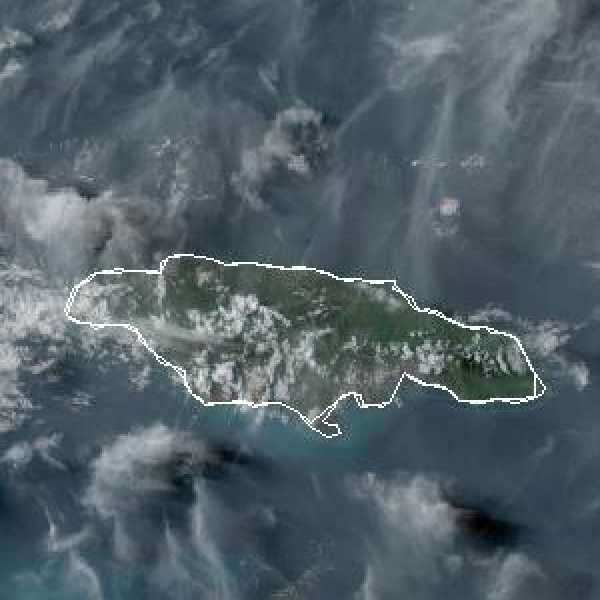 météo tropicale : Image satellite .
