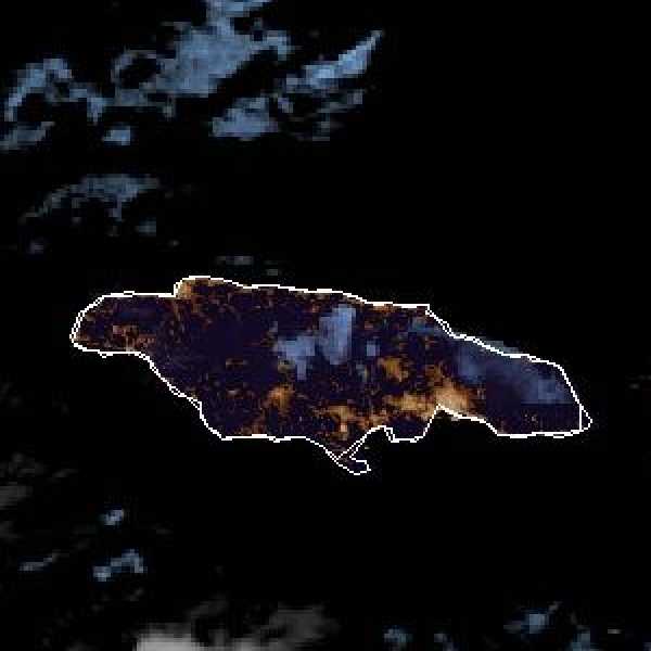 météo tropicale : Image satellite .