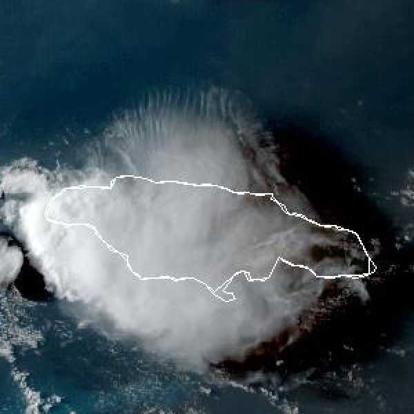 météo tropicale : Image satellite .