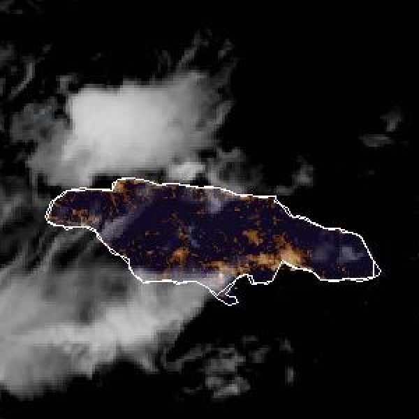 météo tropicale : Image satellite .