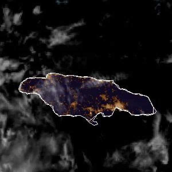 météo tropicale : Image satellite .