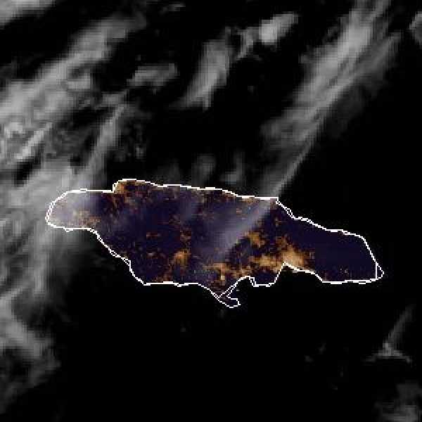 météo tropicale : Image satellite .