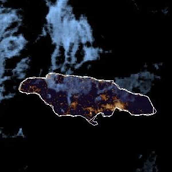 météo tropicale : Image satellite .