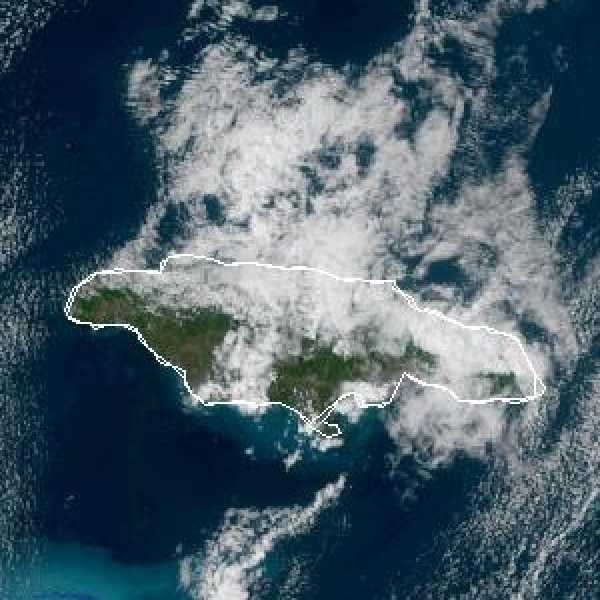 météo tropicale : Image satellite .