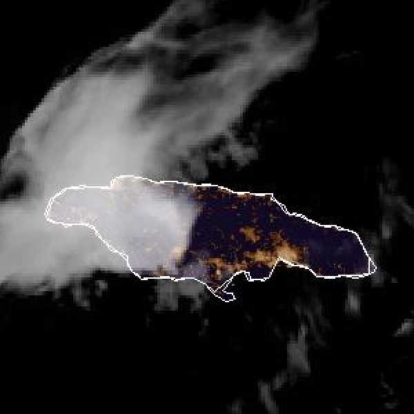 météo tropicale : Image satellite .