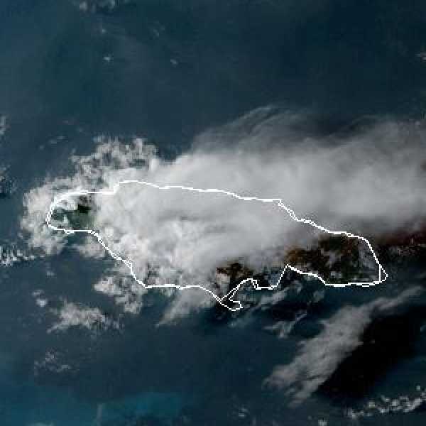 météo tropicale : Image satellite .
