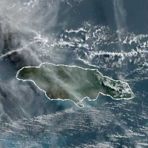 météo tropicale : Image satellite .
