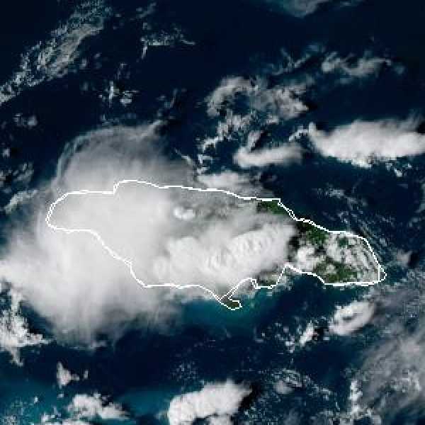 météo tropicale : Image satellite .