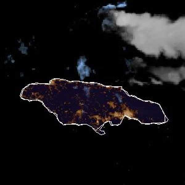 météo tropicale : Image satellite .