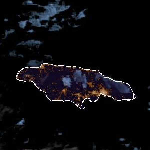 météo tropicale : Image satellite .