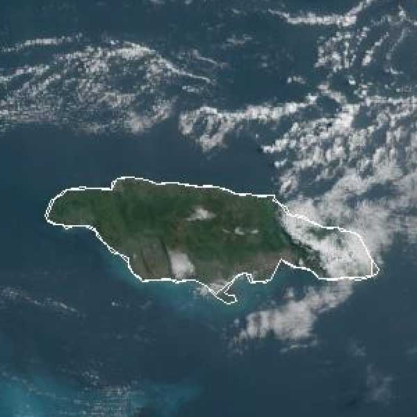 météo tropicale : Image satellite .