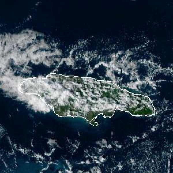 météo tropicale : Image satellite .