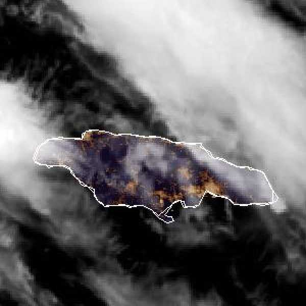 météo tropicale : Image satellite .