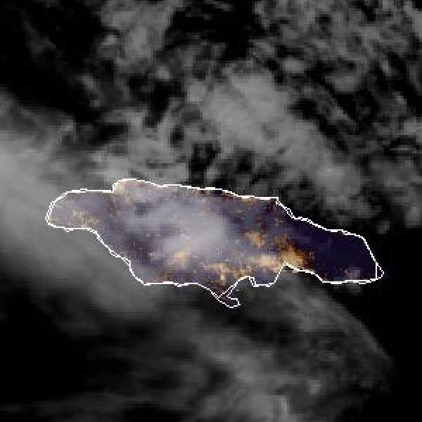 météo tropicale : Image satellite .