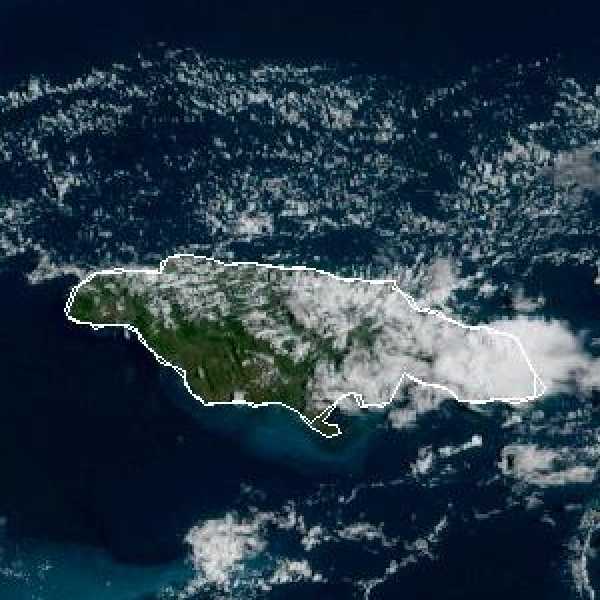 météo tropicale : Image satellite .
