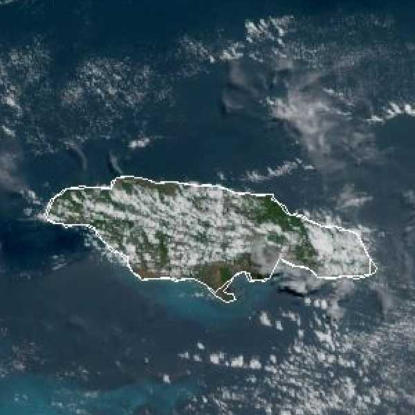 météo tropicale : Image satellite .