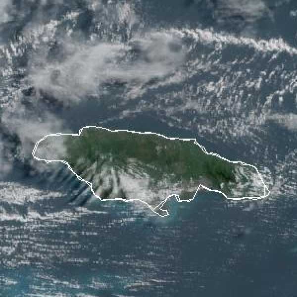 météo tropicale : Image satellite .