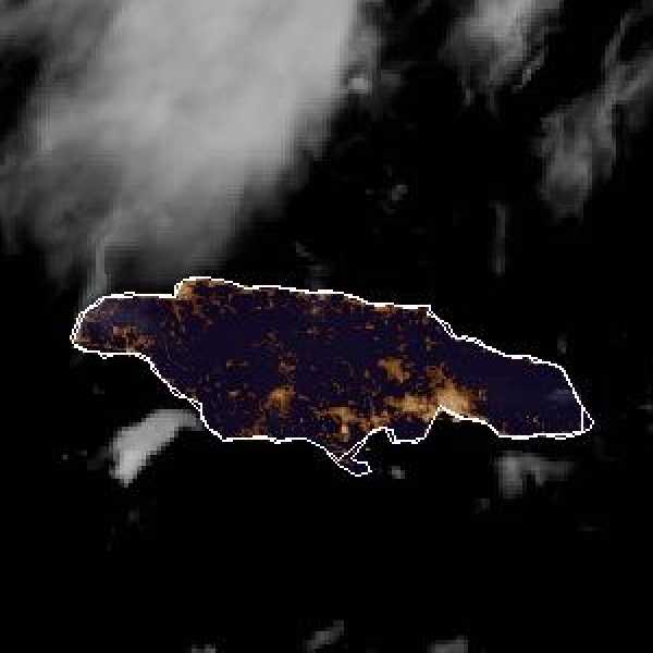 météo tropicale : Image satellite .