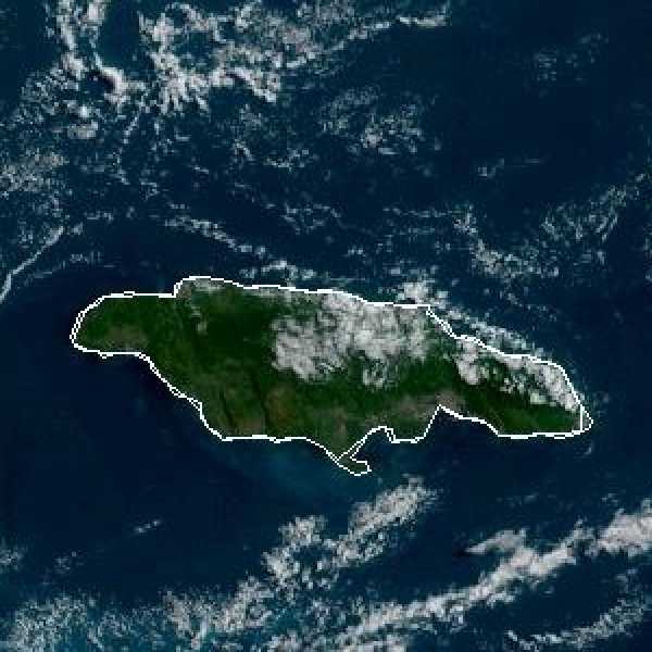 météo tropicale : Image satellite .