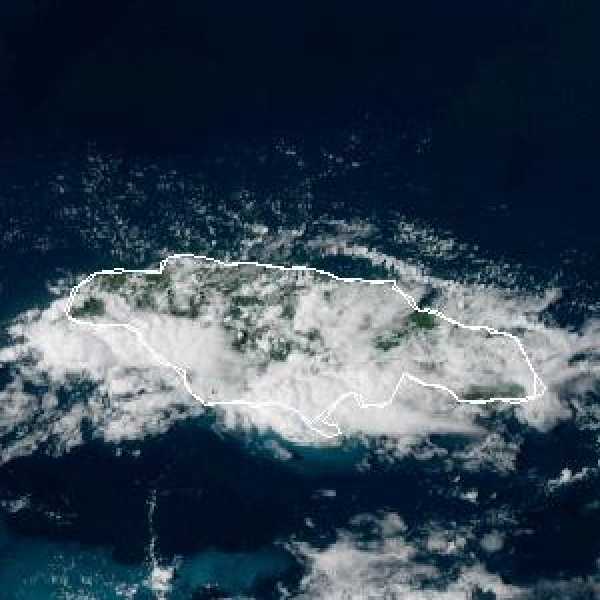météo tropicale : Image satellite .