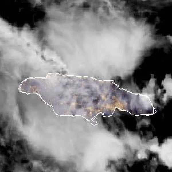 météo tropicale : Image satellite .