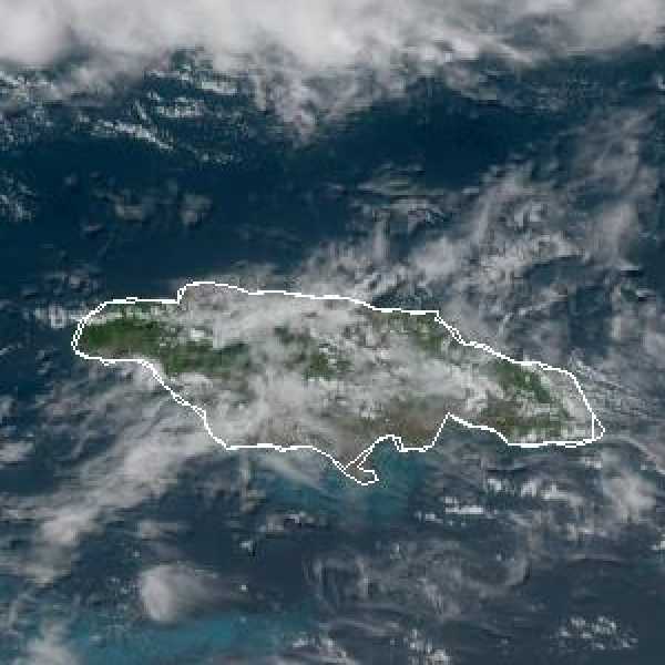 météo tropicale : Image satellite .