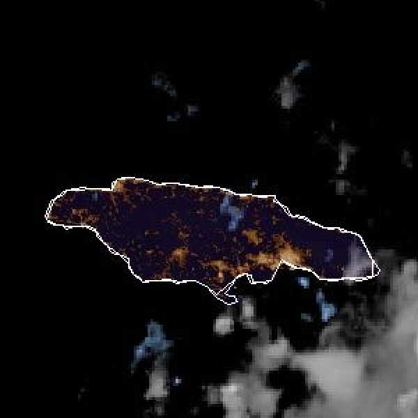 météo tropicale : Image satellite .