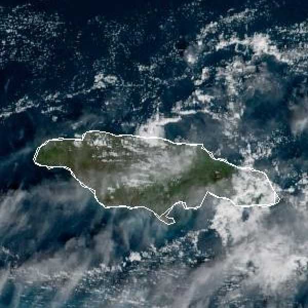 météo tropicale : Image satellite .