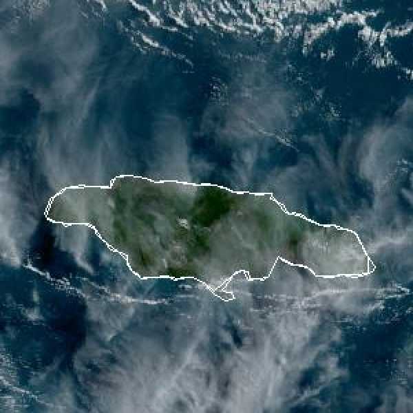 météo tropicale : Image satellite .