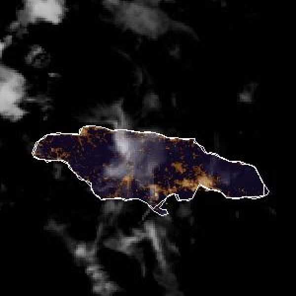 météo tropicale : Image satellite .