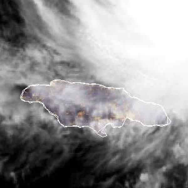 météo tropicale : Image satellite .