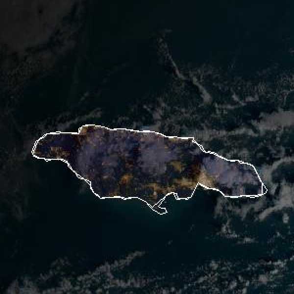 météo tropicale : Image satellite .