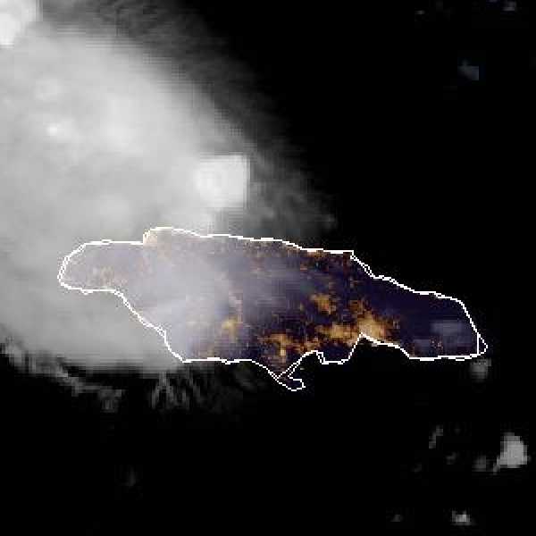 météo tropicale : Image satellite .