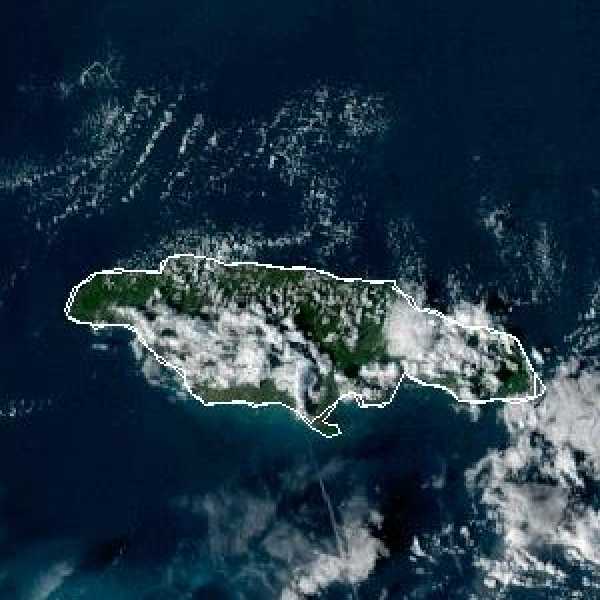 météo tropicale : Image satellite .