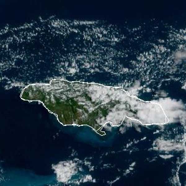 météo tropicale : Image satellite .