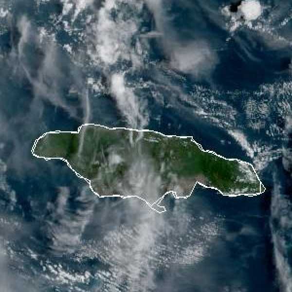 météo tropicale : Image satellite .