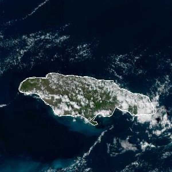 météo tropicale : Image satellite .