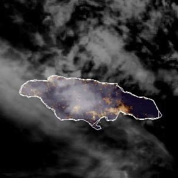 météo tropicale : Image satellite .