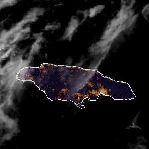 météo tropicale : Image satellite .
