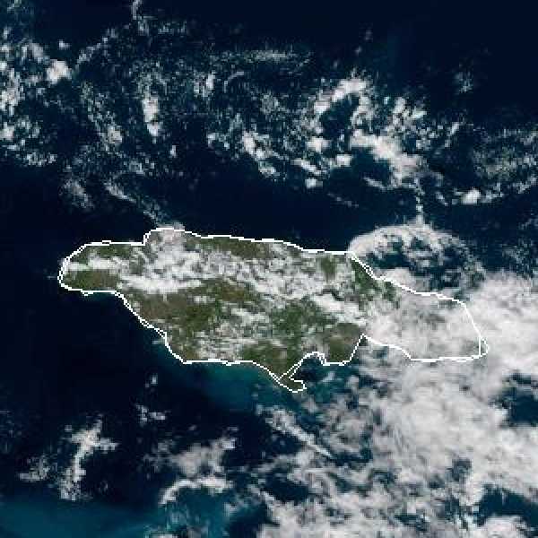 météo tropicale : Image satellite .