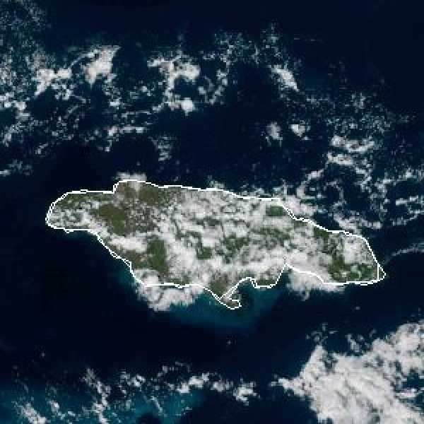 météo tropicale : Image satellite .