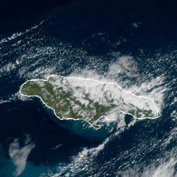 météo tropicale : Image satellite .