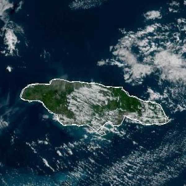 météo tropicale : Image satellite .